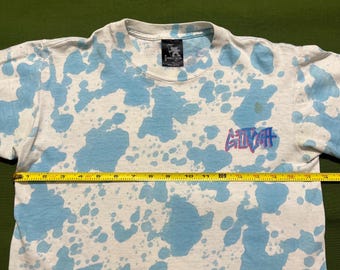 vintage goa 孔雀 tie dye design tee Vintage Gotcha Tie Dye T-shirt: 80s/90s Surf Graphic Blue XL - Etsy