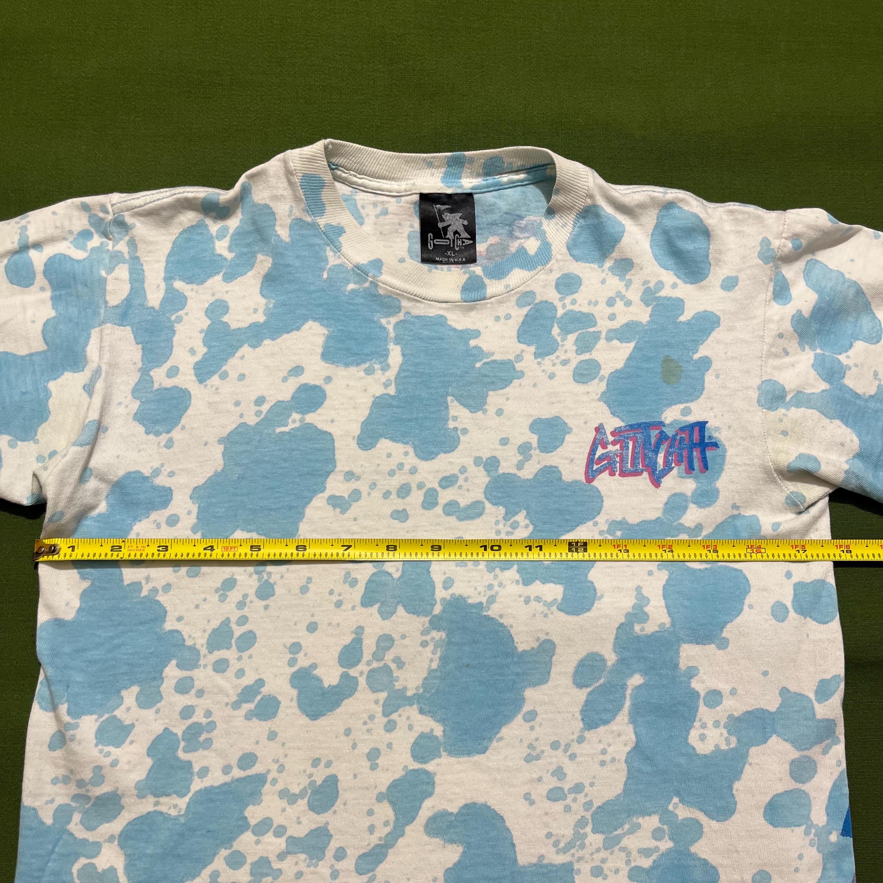 Vintage Gotcha Tie Dye T-shirt: 80s/90s Surf Graphic Blue XL - Etsy