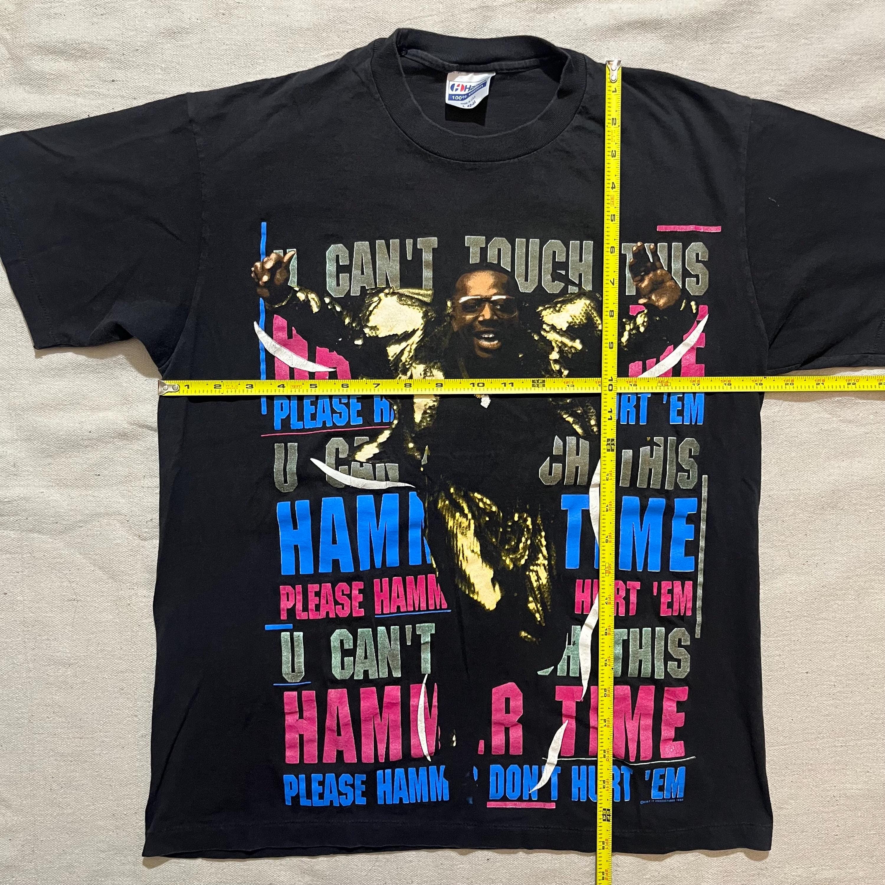 Vintage 80s MC Hammer Graphic T-shirt: U Can't Touch This Rap Tee
