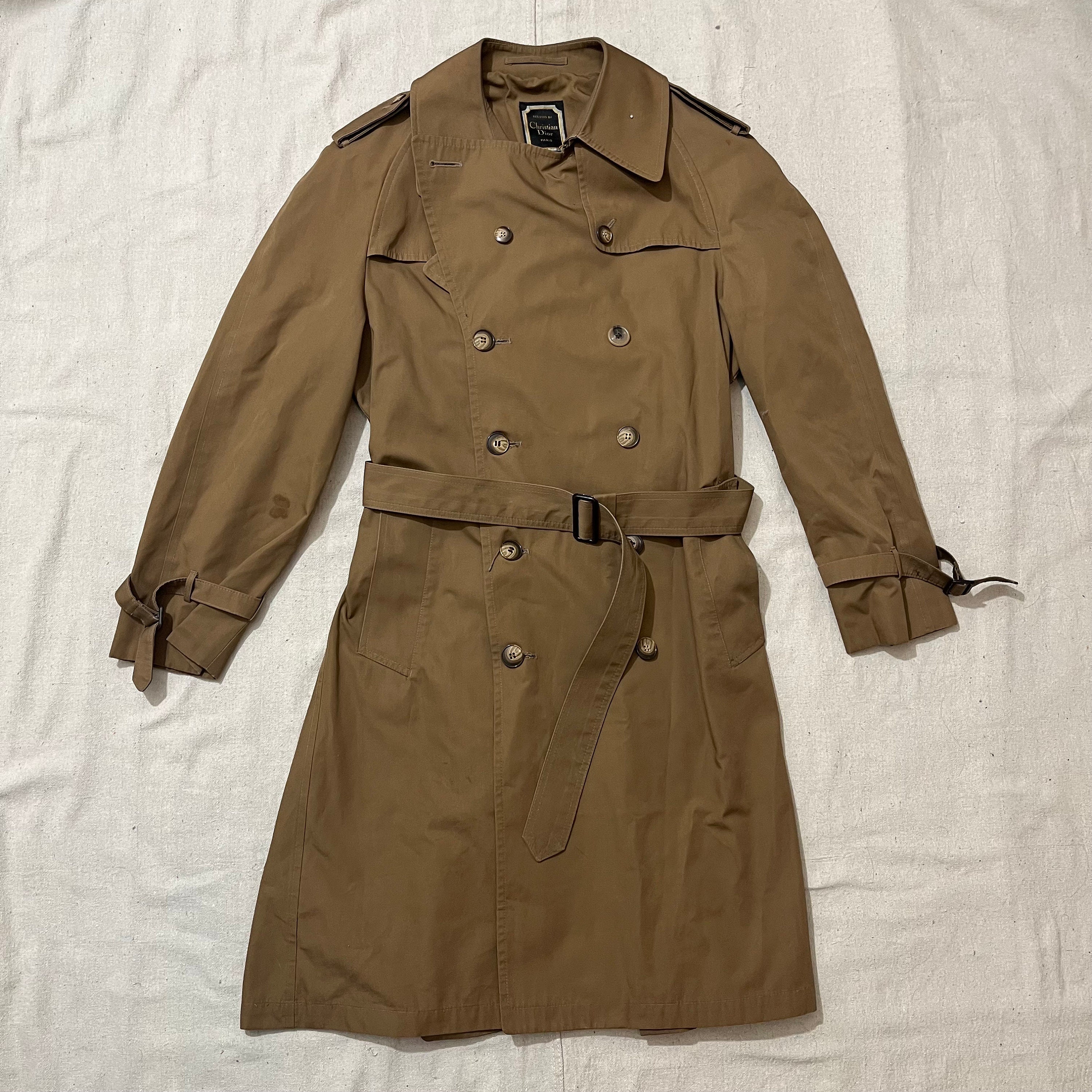 1980s〜90s Christian Dior Wool Coat Christian Dior Charcoal Grey Mohair & Wool Winter Coat 1980s