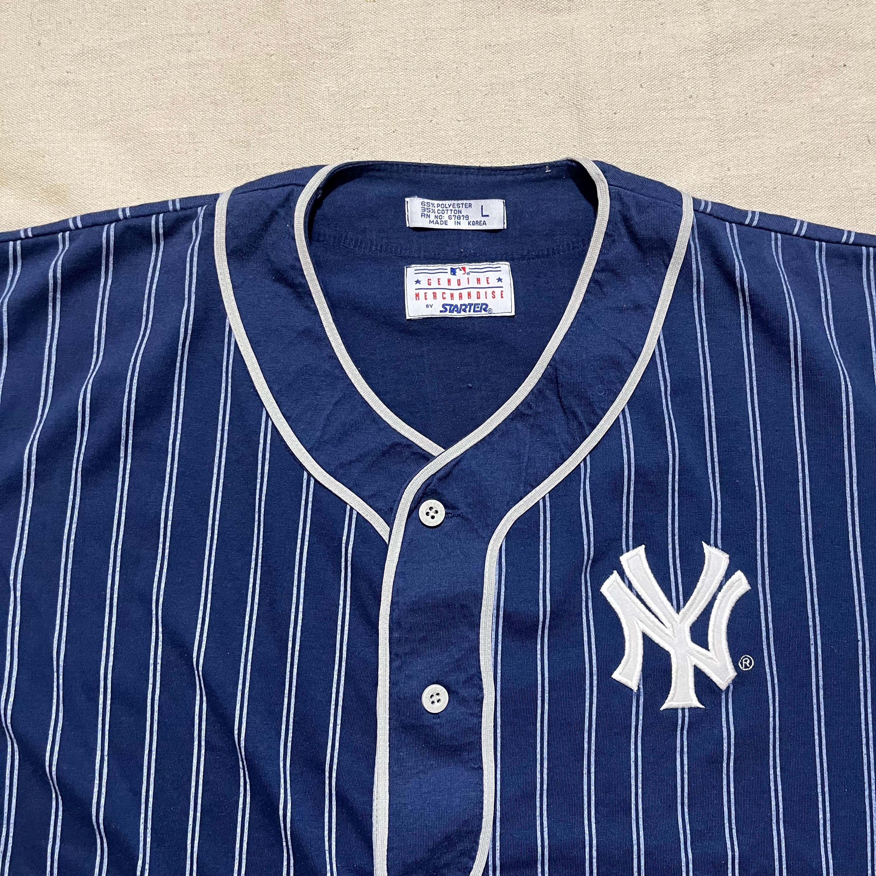 Vintage 90s Starter MLB New York Yankees Baseball Pinstripe Jersey