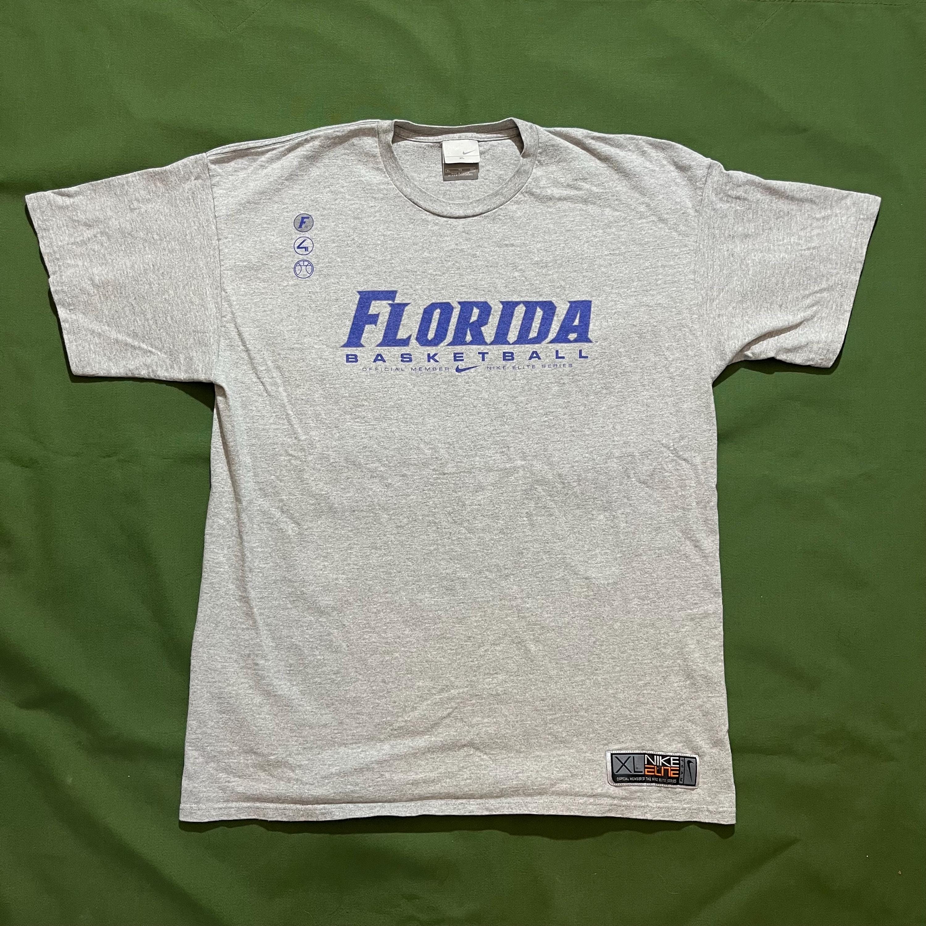 Vintage 00s Y2K Nike Elite University of Florida Gators College Basketball  Graphic T-shirt Gray XL - Etsy, image size:3000x3000