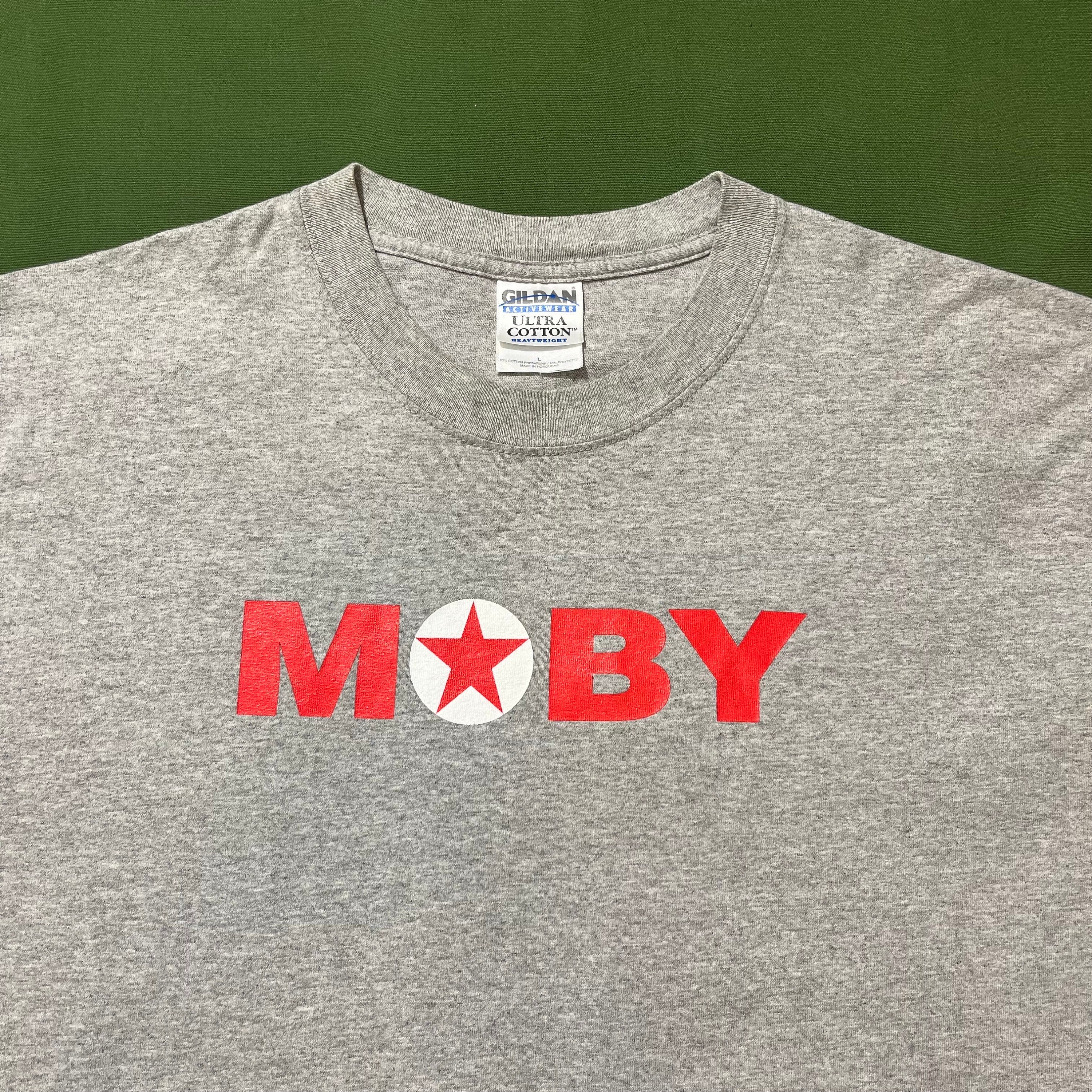 Vintage 00s Y2K Moby Band Tour Artist Music Little Idiot Graphic T 