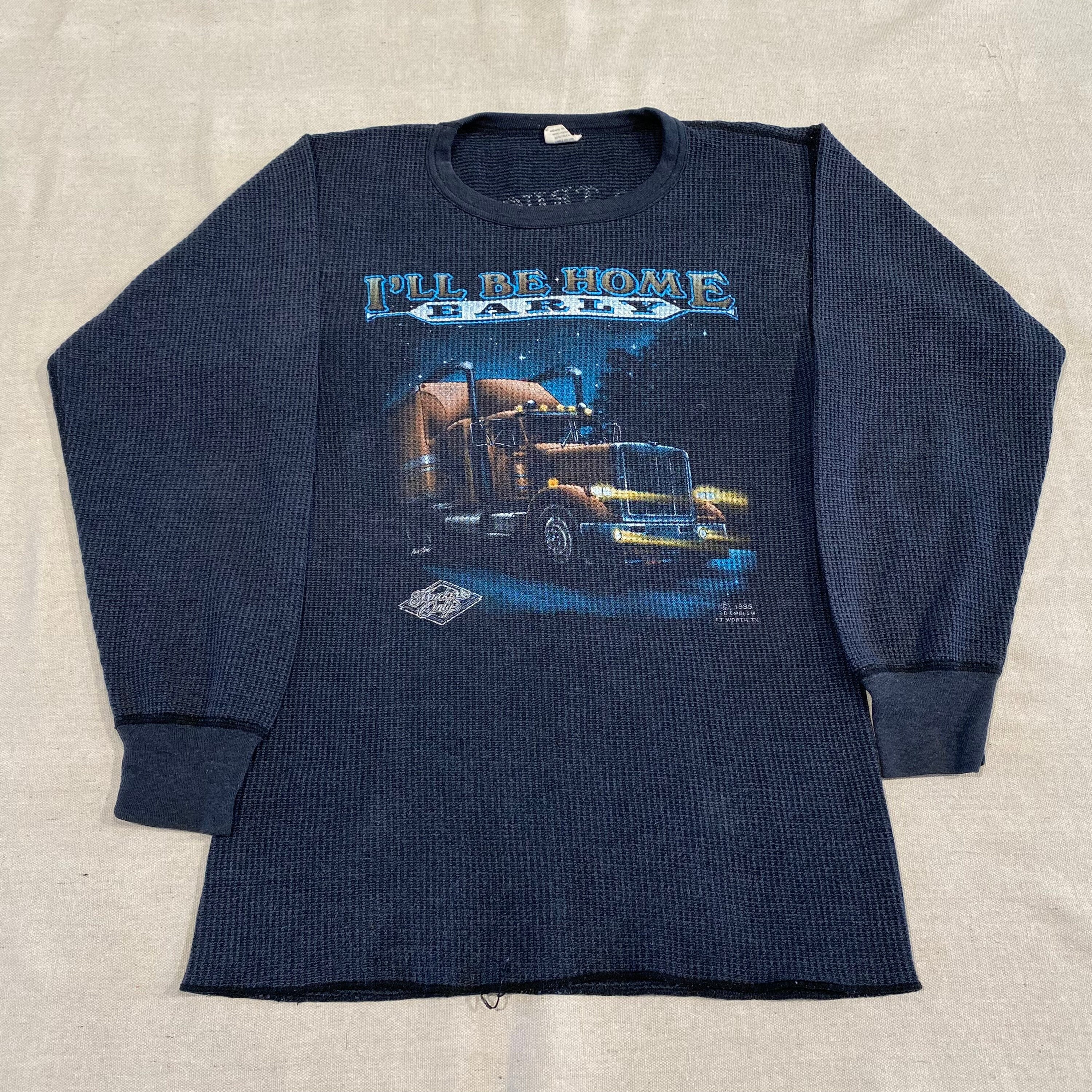 Vintage 80s 1985 3D Emblem Trucker Thermal Graphic Shirt XL - Etsy