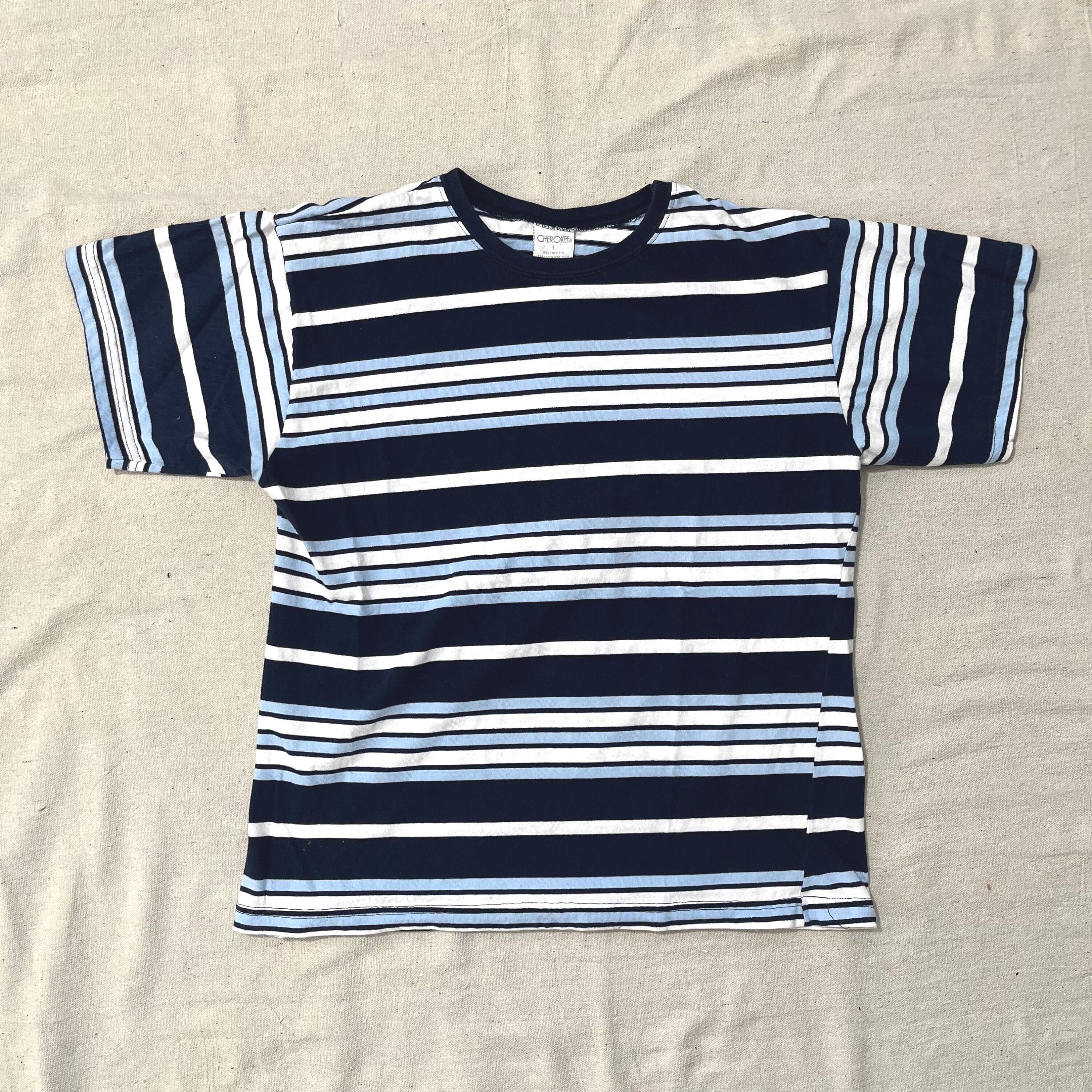 Vintage 90s Femme Cherokee Essential Striped T-shirt Blue Large - Etsy