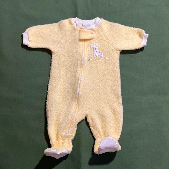 Onesie Terry Cloth Baby Pajamas Vintage 90s Kids/Toddler Carter's