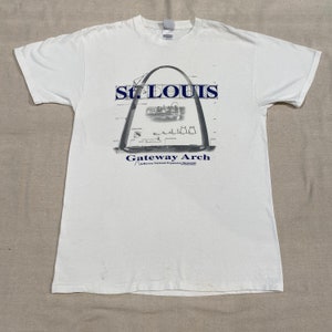 Vintage 90s St. Louis Gateway Arch Graphic Tee - Large