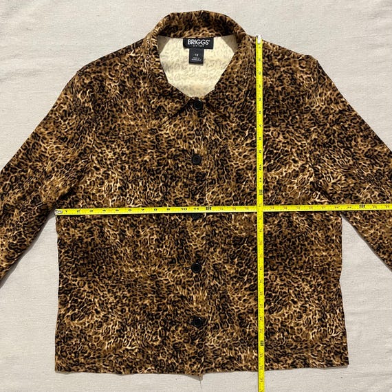 Vintage 00s Y2K Women's/femme Briggs New York Cheetah Print