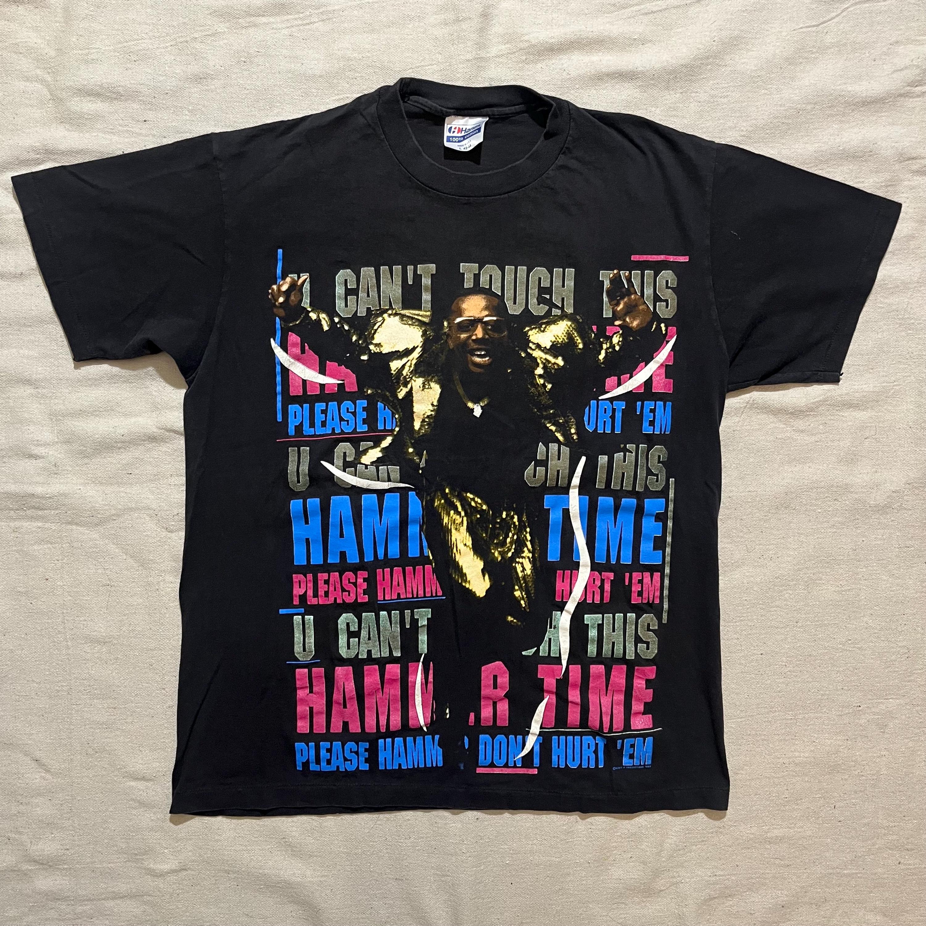 Vintage 80s MC Hammer Graphic T-shirt: U Can't Touch This Rap Tee