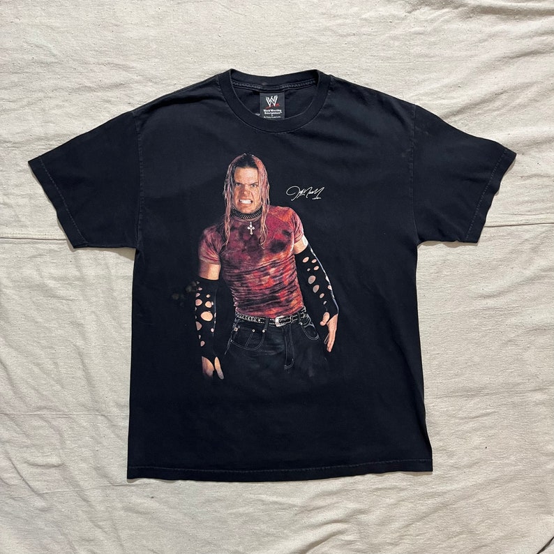 Vintage 2002 WWE Jeff Hardy Graphic Tshirt Large - Etsy