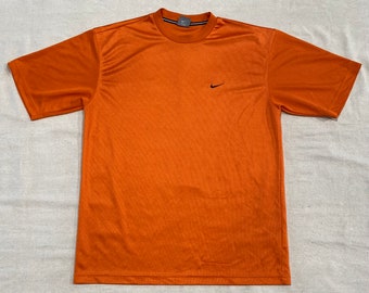 Vintage 00s Nike Sportswear Swoosh Athletic Jersey T-Shirt Orange Medium