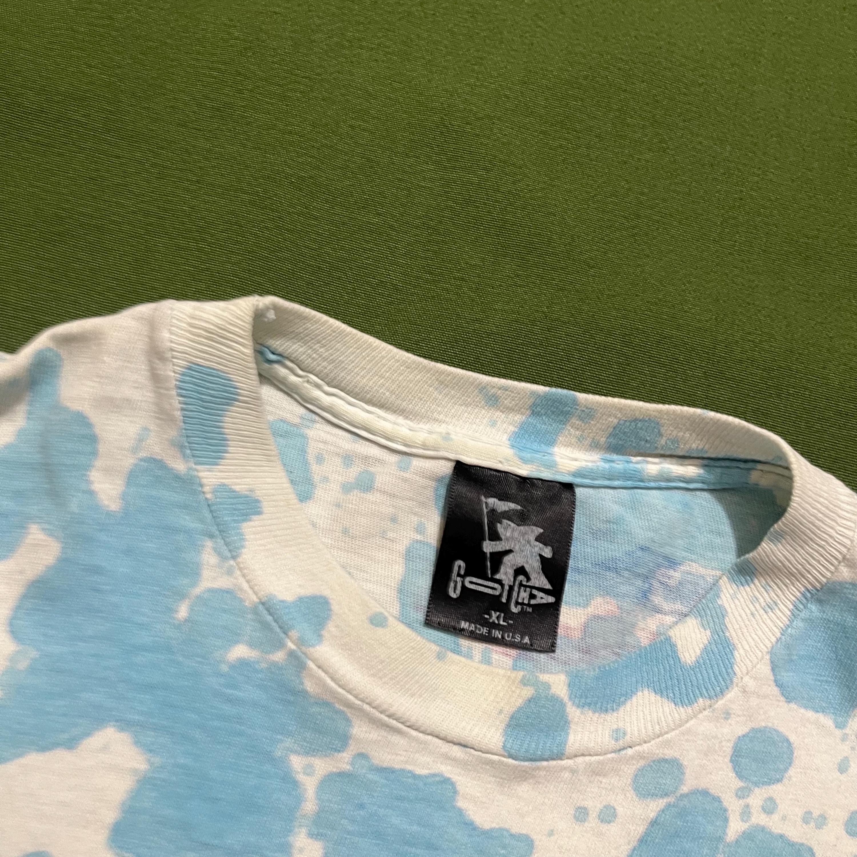 Vintage Gotcha Tie Dye T-shirt: 80s/90s Surf Graphic Blue XL - Etsy