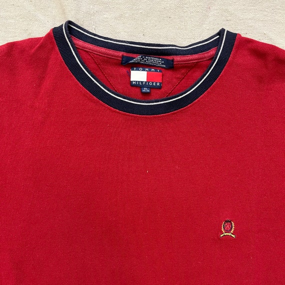 Vintage 00s Y2K Tommy Hilfiger Crest Polo TShirt … - image 2
