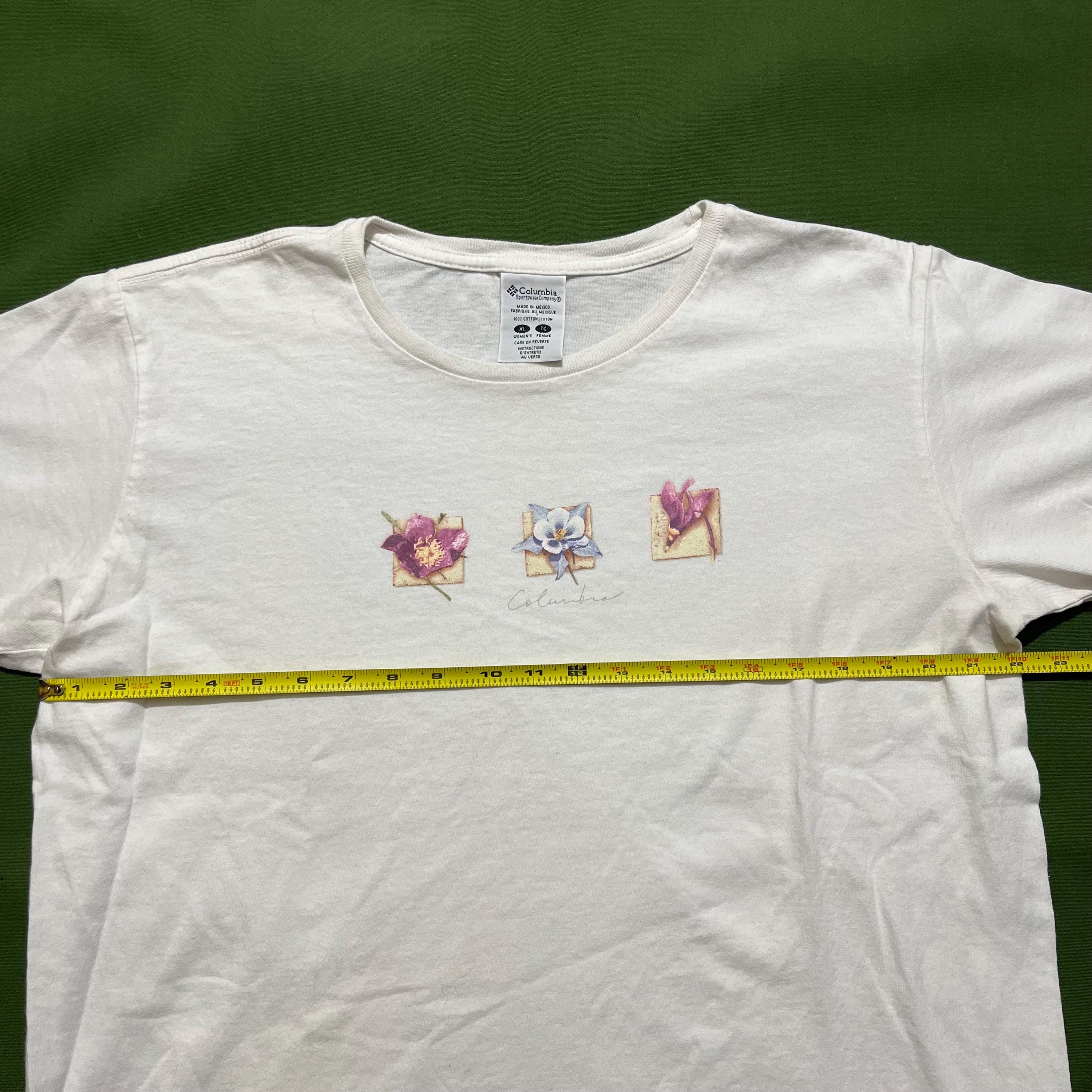 Vintage 00s Y2K Women's/femme Columbia Sportswear Floral Flower