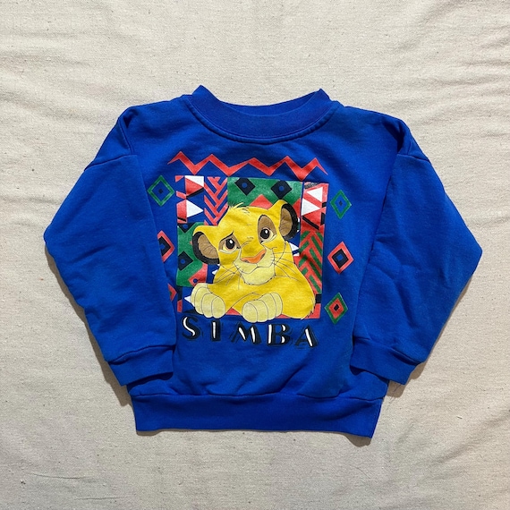 Vintage 90s Kids Toddler Youth Disney The Lion King Simba Pullover