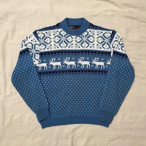 Vintage 60s/70s Jersild Winter Knit Sweater Medium