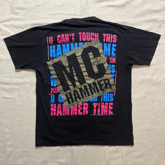 Vintage 80s MC Hammer Graphic T-shirt: U Can't Touch This Rap Tee