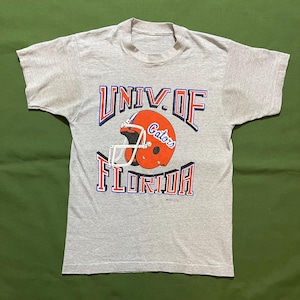 80s カナダ製 FLORIDA GATORS フットボール Tシャツ L 白 80s カナダ製 FLORIDA GATORS フットボール Tシャツ L 白