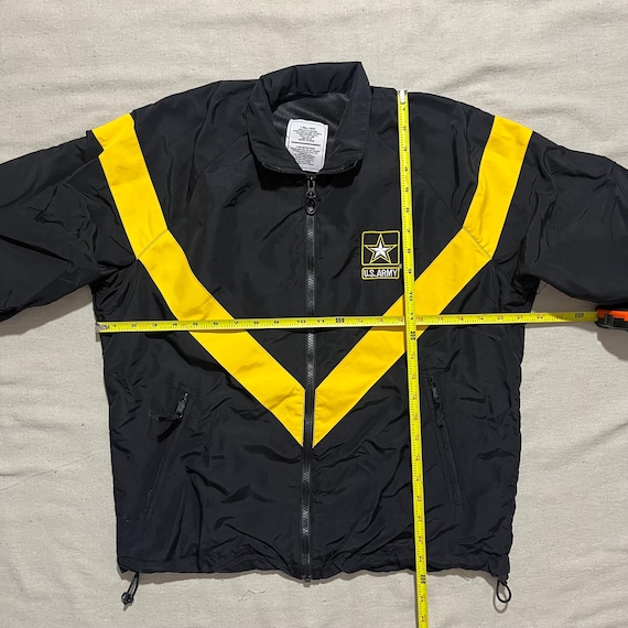 Vintage 90s 00s Y2K US Army Military Star Windbreaker Jacket Black
