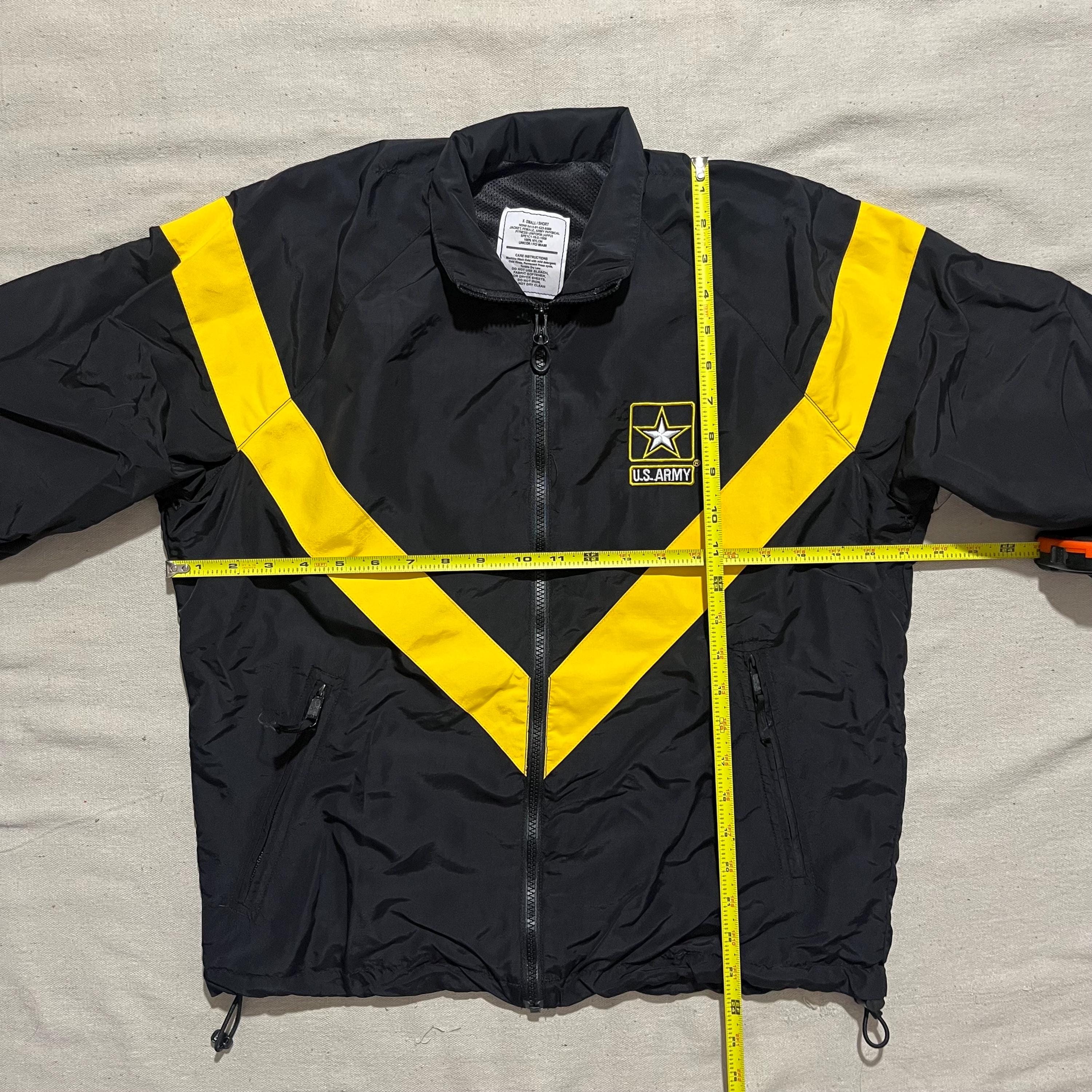 Vintage 90s 00s Y2K US Army Military Star Windbreaker Jacket Black