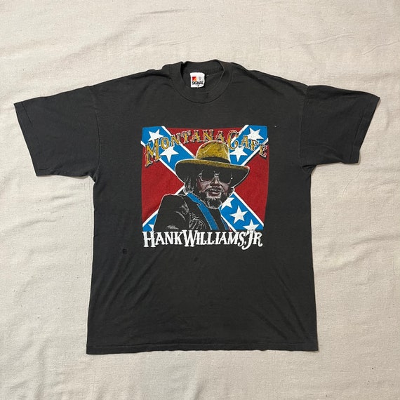 Vintage 80s 1987 Hank Williams Jr. Montana Cafe B… - image 1