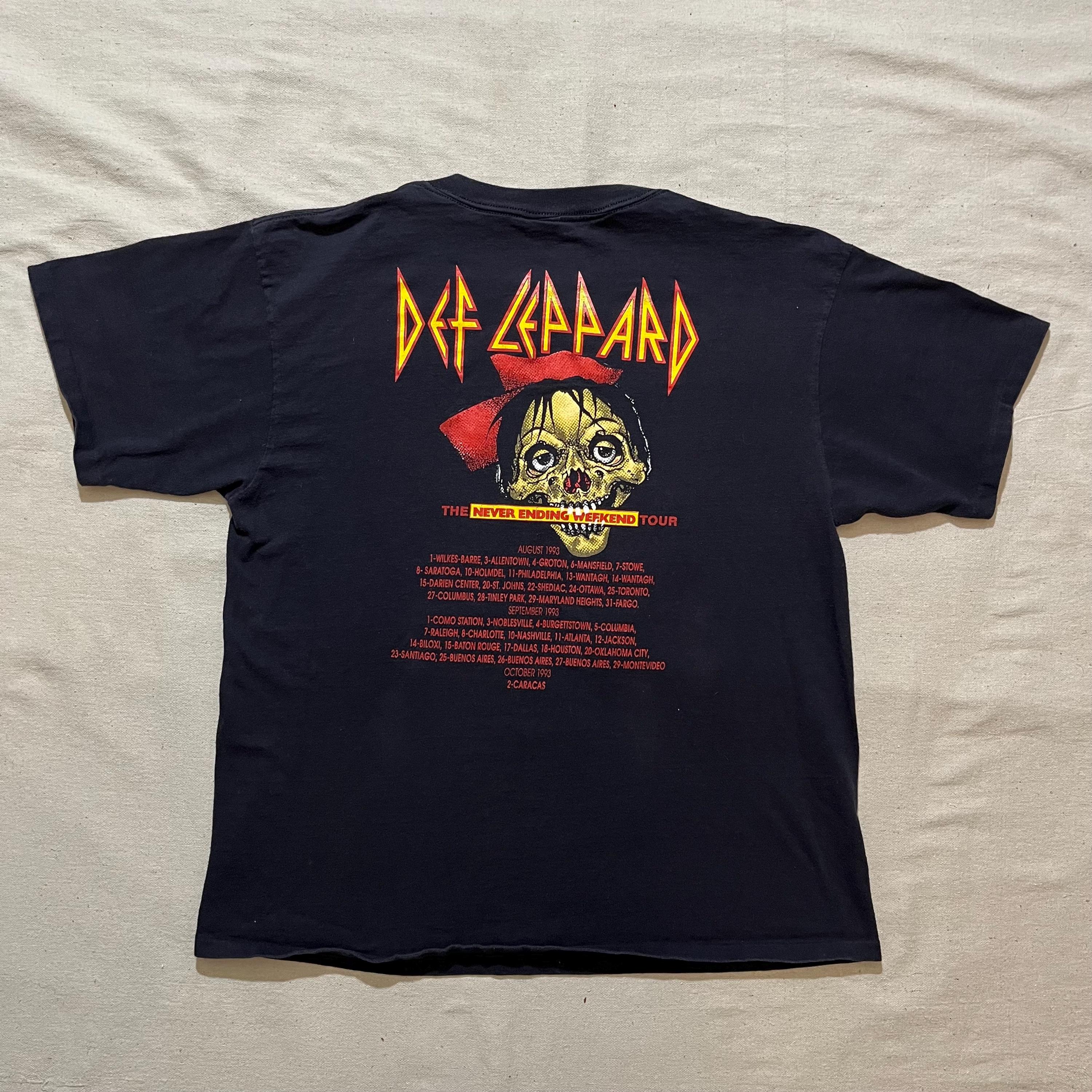 USA DEF LEPPARD バンドTシャツ Mサイズ　1992 Def Leppard Adrenalize 1992 Graphic T-Shirt - Black
