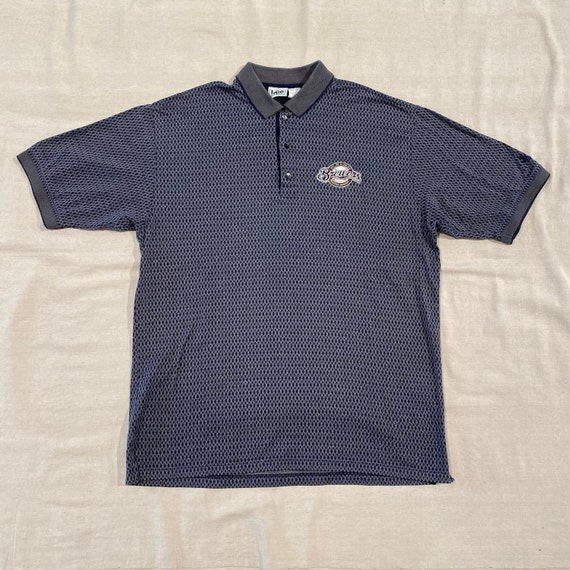 Vintage 90s/00s MLB Milwaukee Brewers Polo Shirt XL 