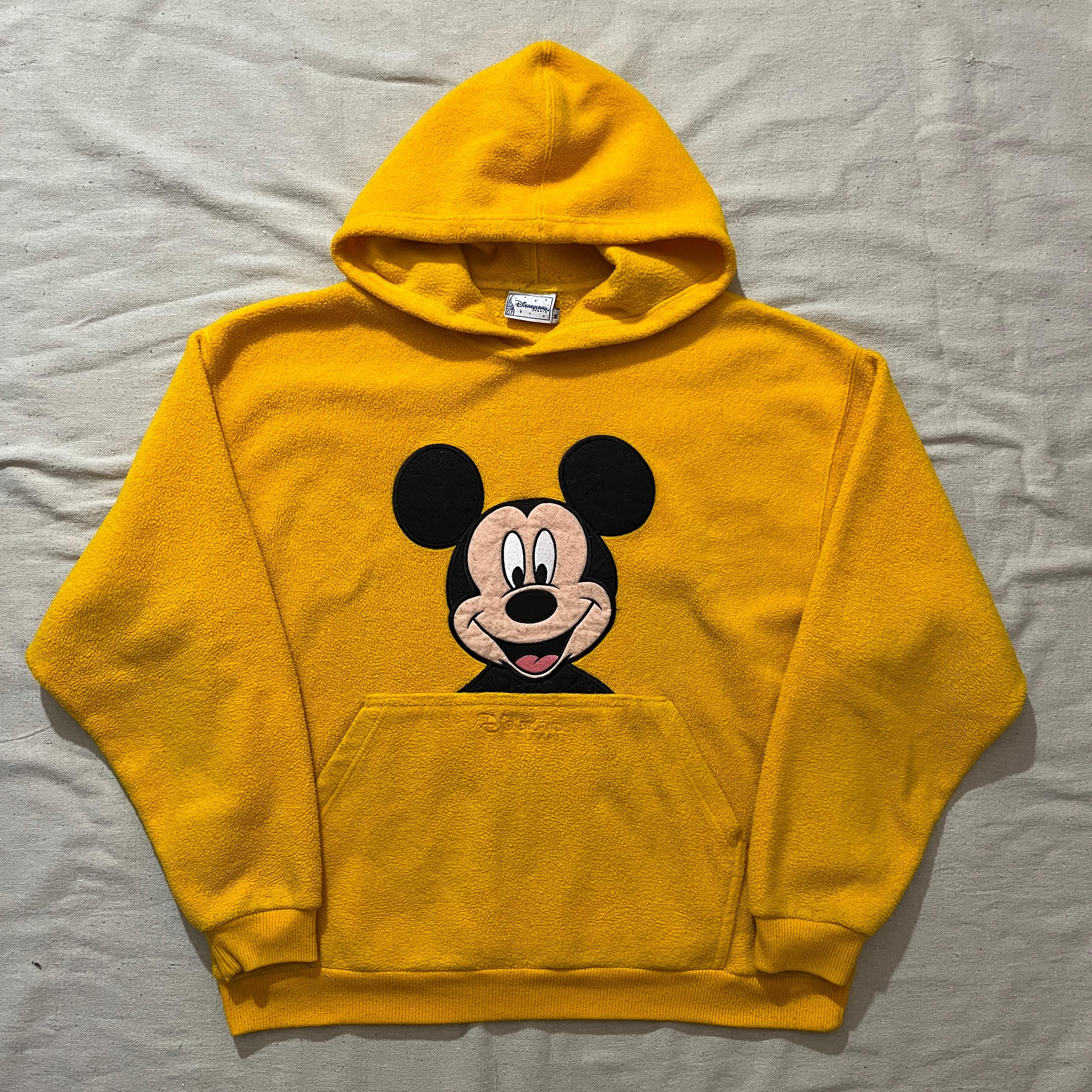 Vintage 90s 00s Y2K Disneyland Paris Mickey Mouse Fleece Hoodie