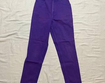 Vintage 00s Y2K Women’s Femme Newport News Purple Denim Jeans Size 10