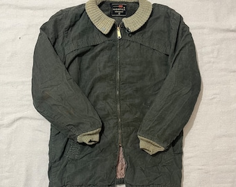 Vintage 70s Vortex Sportswear Ideal Zipper Corduroy Winter Jacket Olive Green Medium