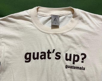 Camiseta vintage con gráfico turístico de Guatemala Y2K (talla pequeña)