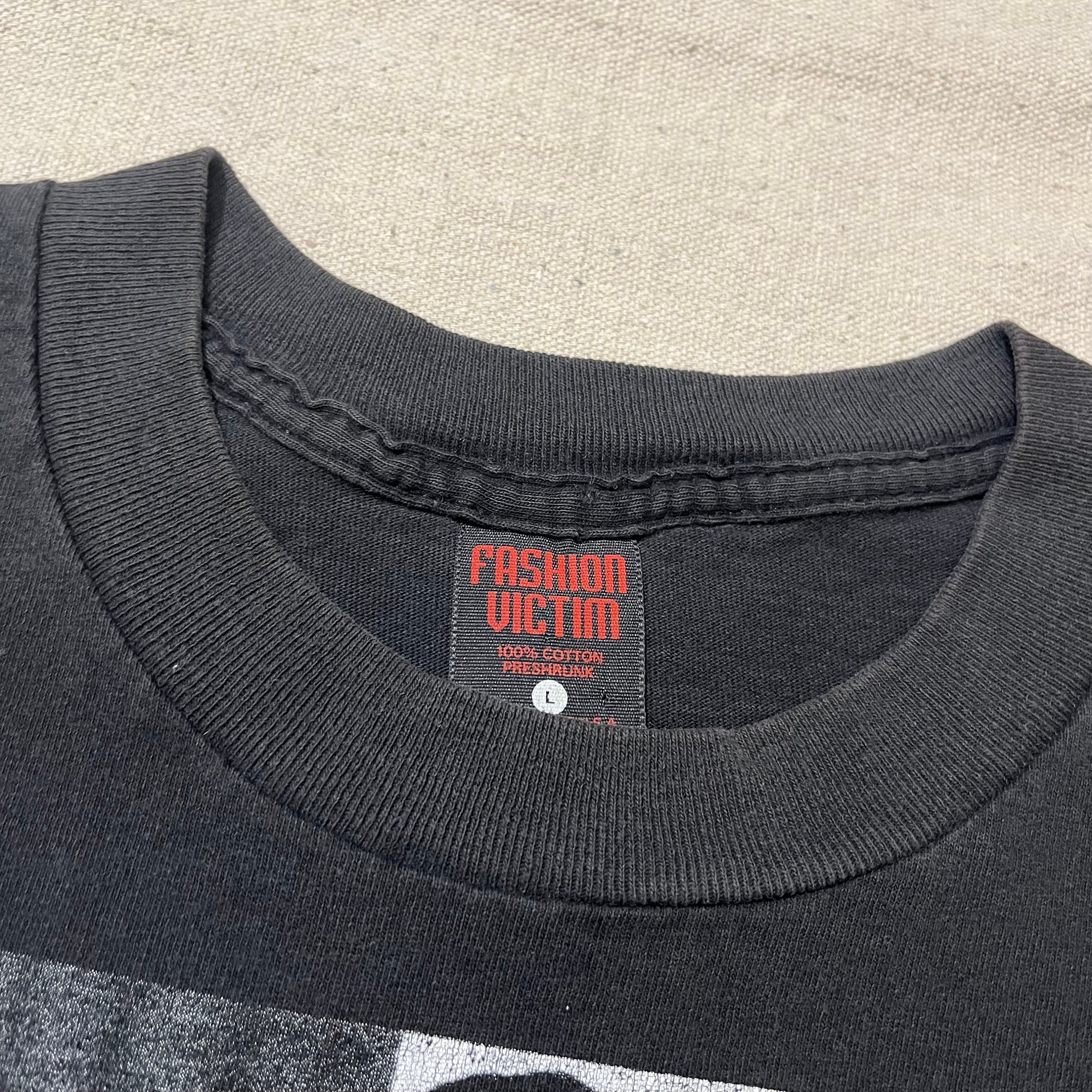Vintage 90s Fashion Victim Bettie Page Bondage Graphic T