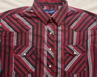 Chemise Vintage Rayée Manches Courtes Dockers - Taille S - Style Rétro Années 90