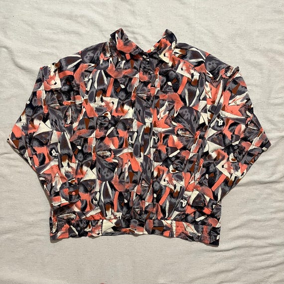 Blusa con botones y estampado de abuela estilo disco de Cali