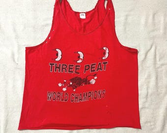 Camiseta sin mangas vintage de los Chicago Bulls de los años 90 - Michael Jordan NBA XL