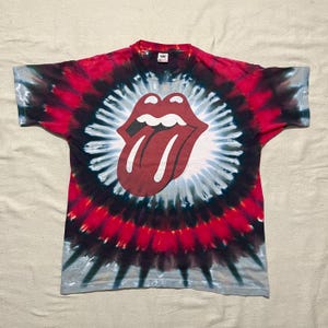 Vintage 90s the Rolling Stones 1994 Voodoo Lounge Tour Tie Dye T