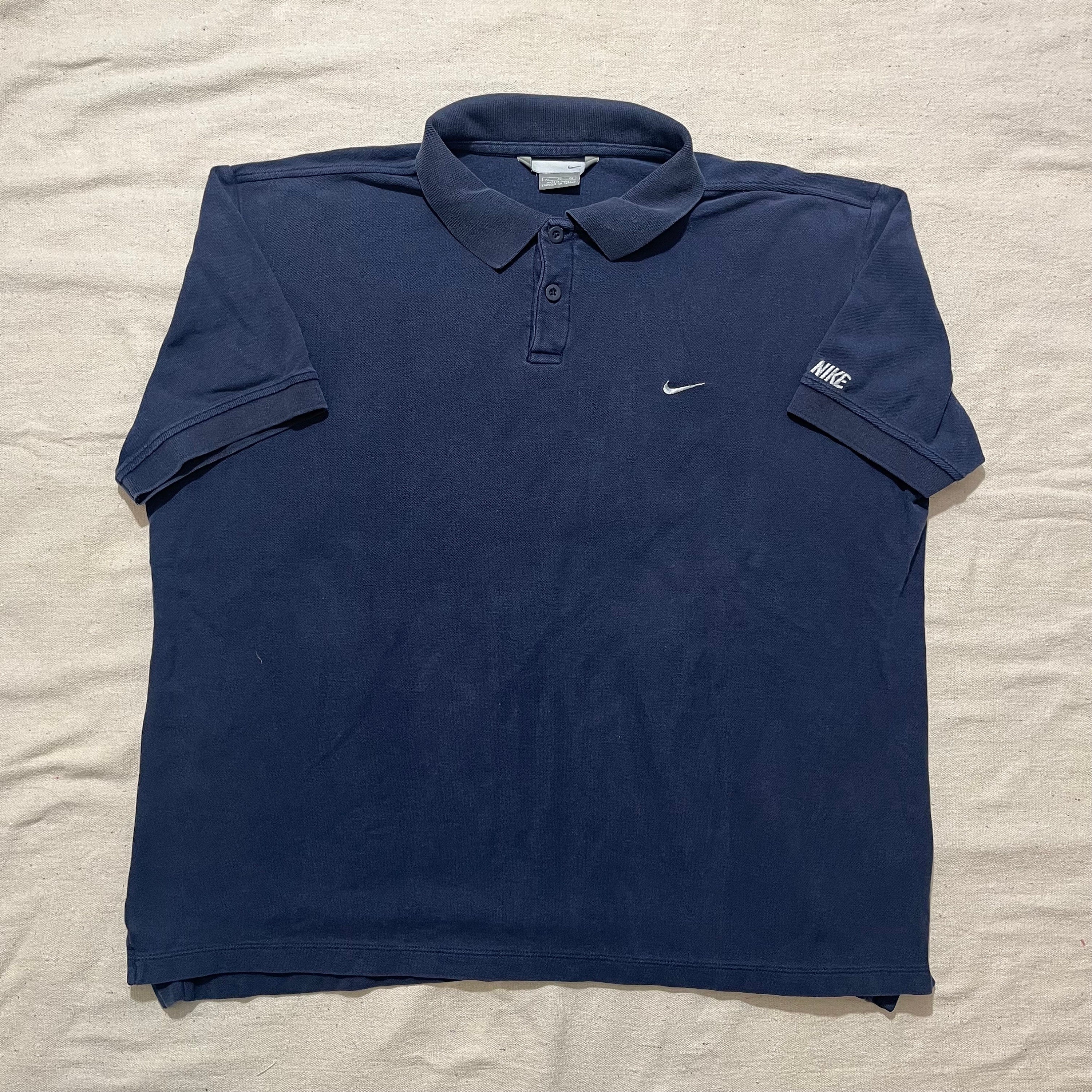 Vintage 00s Y2K Nike Polo Button Down Shirt Navy Blue XL - Etsy