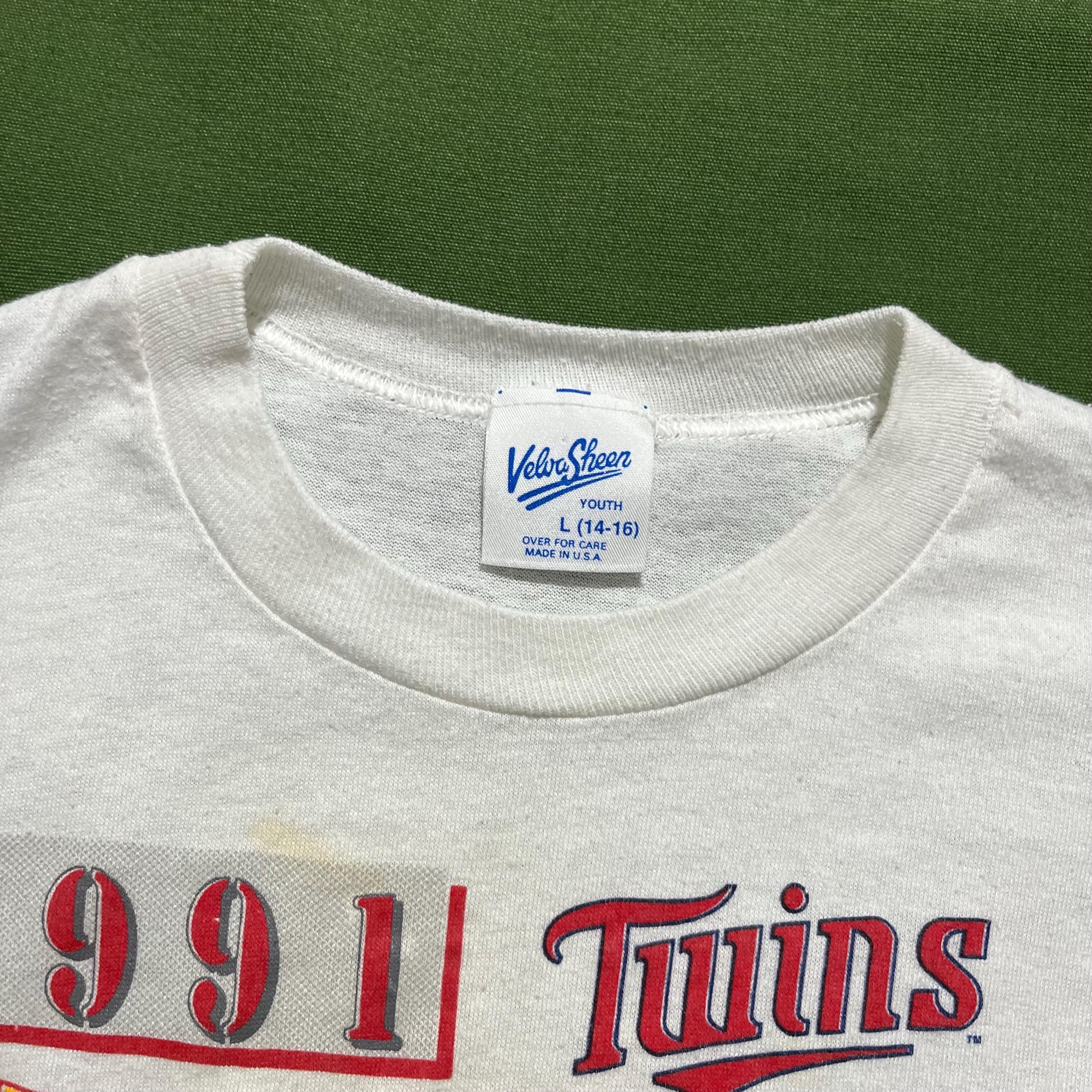 ヴィンテージ 90年代 ミネソタ ツインズ グラフィック Tシャツ：ユース 