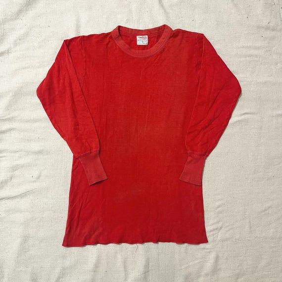 Buy Vintage 60s 70s Duofold Thermal Longsleeve Shirt Red Medium Online in India Etsy