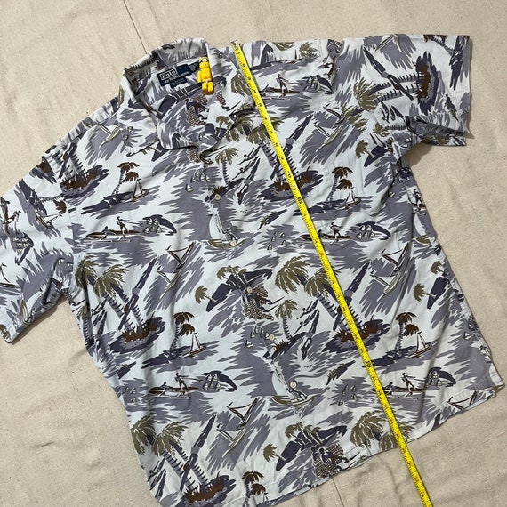 Vintage 90s Polo Ralph Lauren Loop Collar Play Button Down