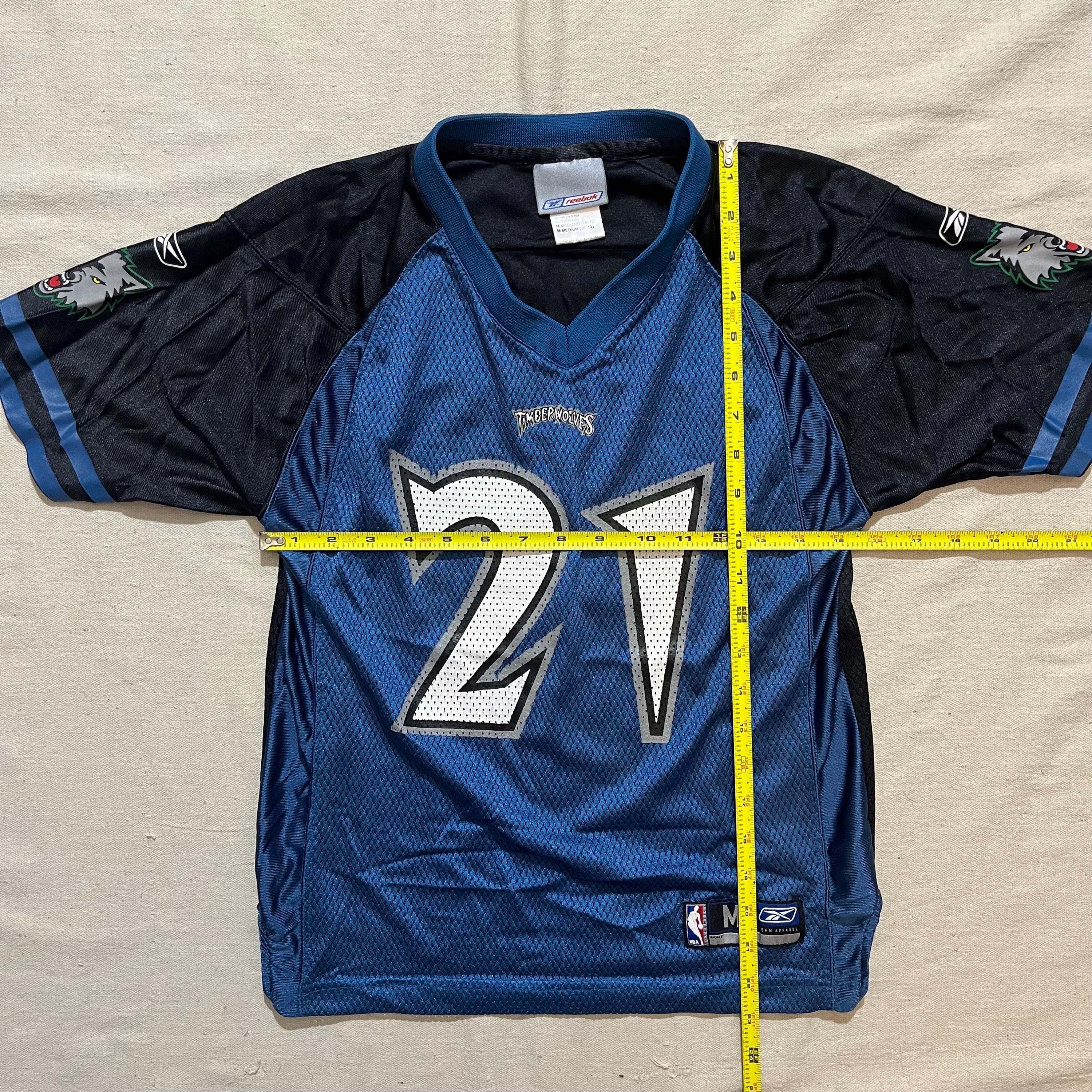 Vintage 90s NBA Timberwolves Kevin Garnett Jersey: Reebok Youth
