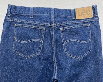 Vintage 80s/90s Lee Denim Jeans Blue Size 35x32