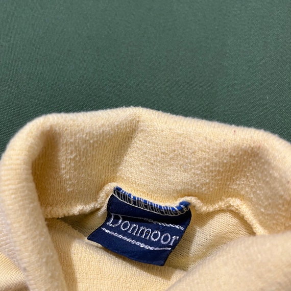 Vintage 90s Kids/youth Donmoor Turtleneck Sweater Too Shirt Yellow