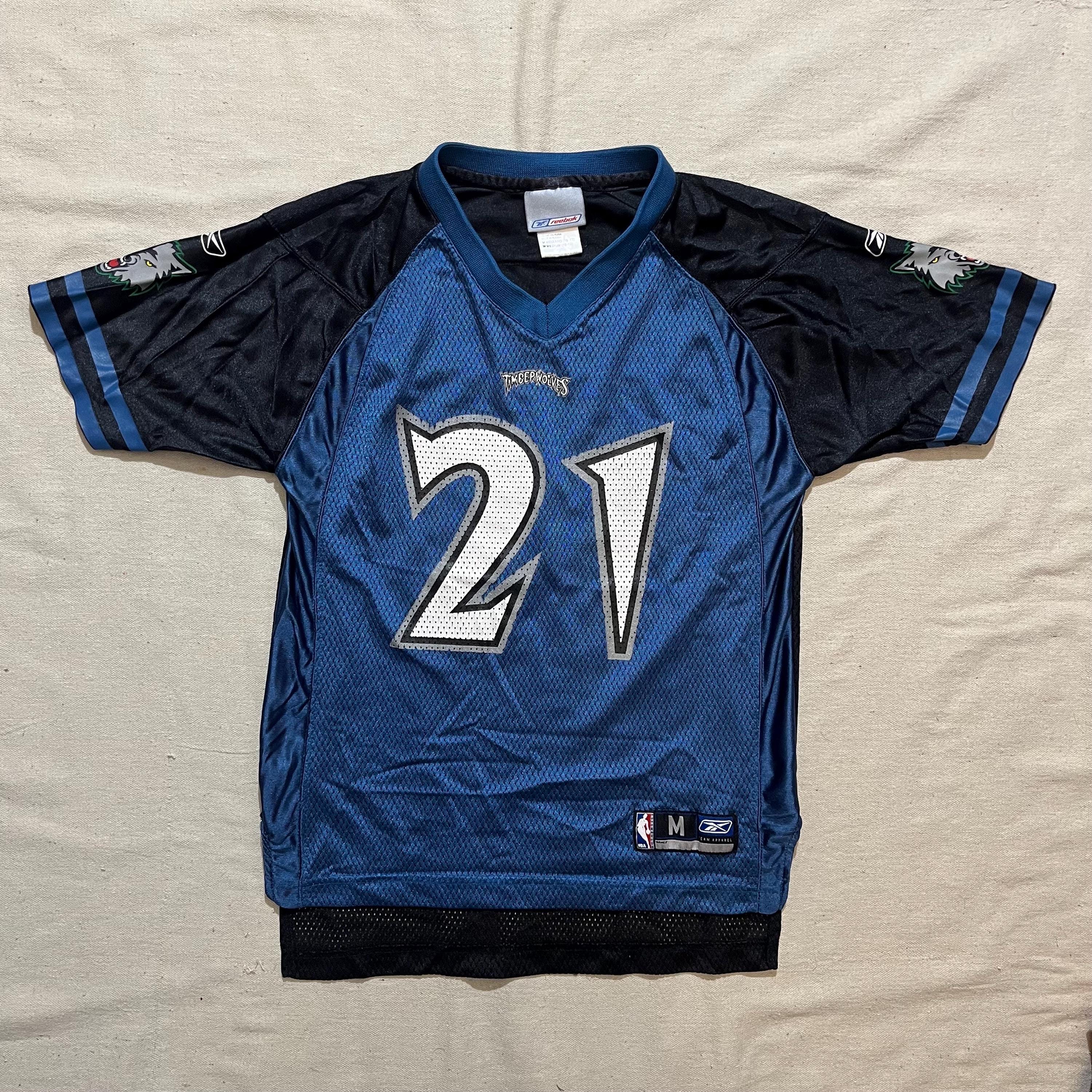 Vintage 90s NBA Timberwolves Kevin Garnett Jersey: Reebok Youth