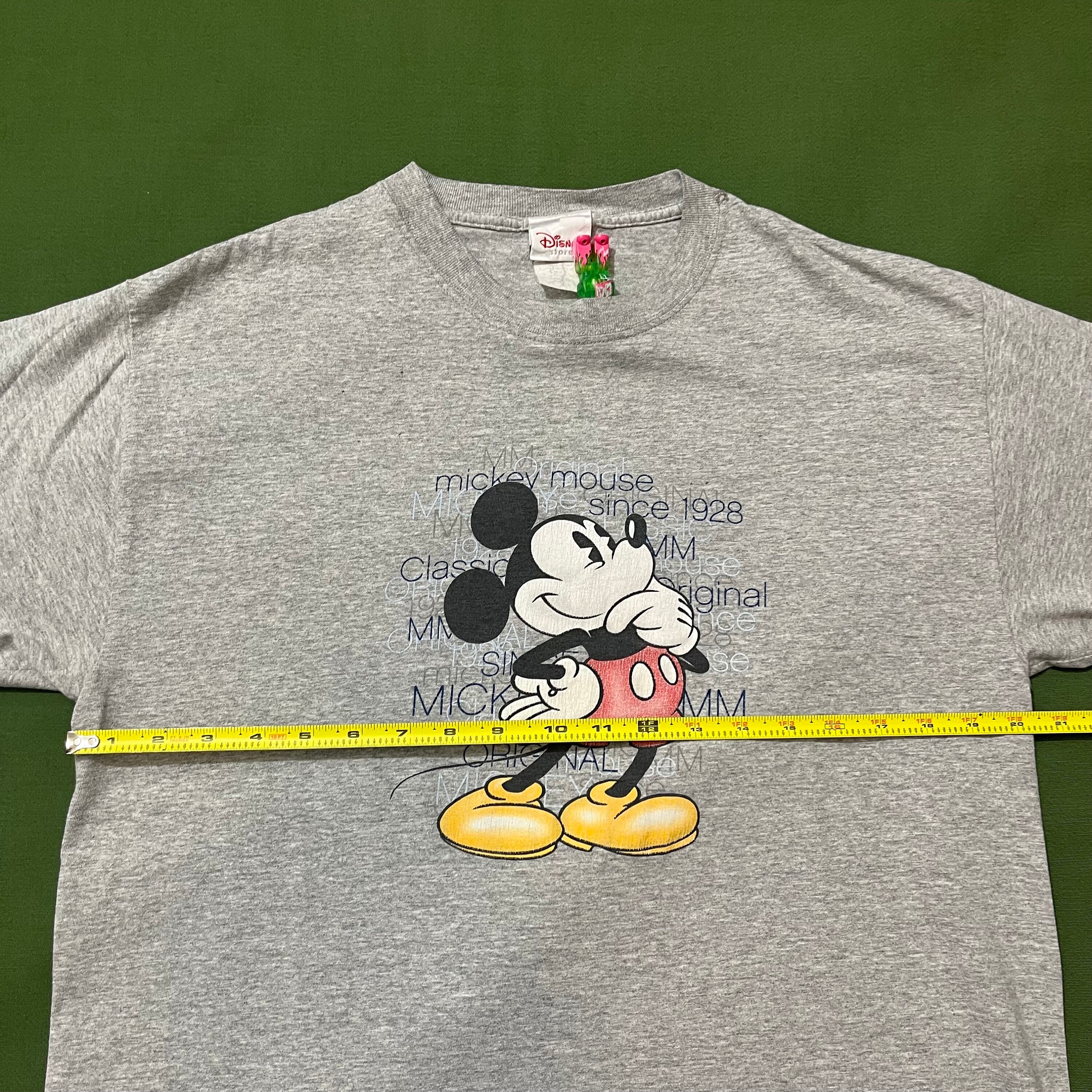 Vintage 90s Disney Mickey Mouse Graphic T-shirt Gray Large - Etsy