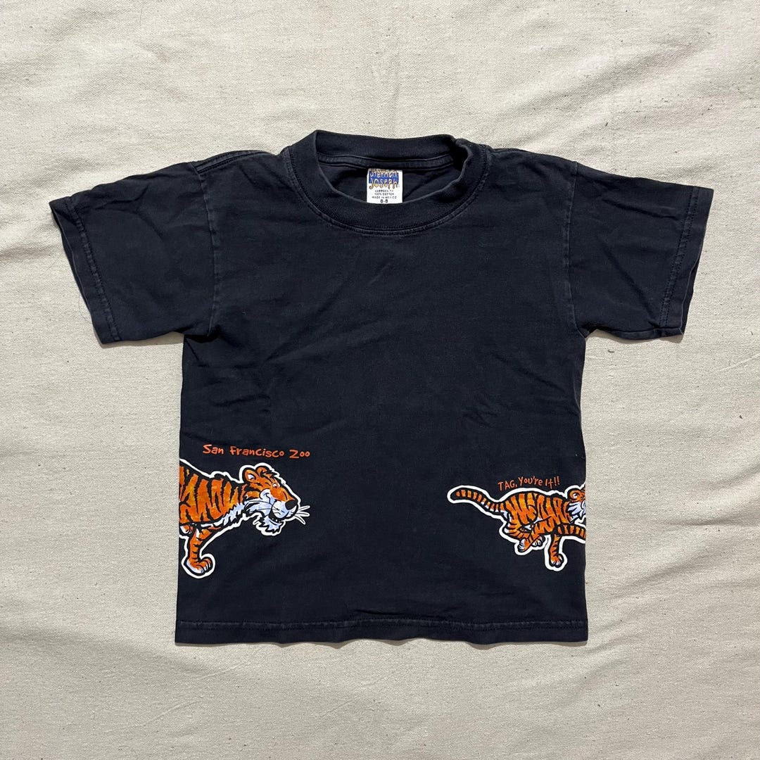 Vintage Y2K San Francisco Zoo Tiger Graphic T-shirt (size 6-8) - Etsy