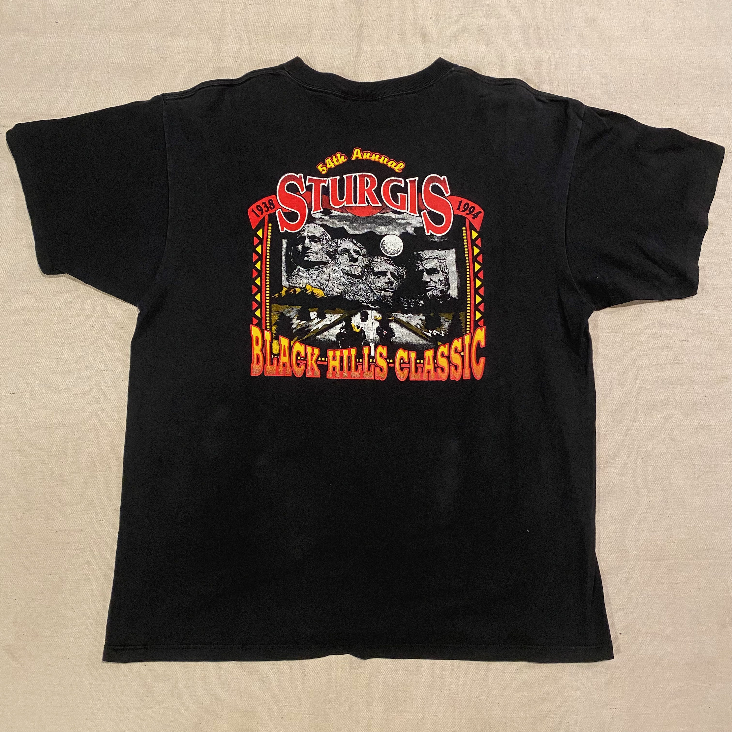 T-shirt Vintage Biker Bad To The Bone Easy Rider – Taille XL, Noir, 3D Emblem, Made In USA