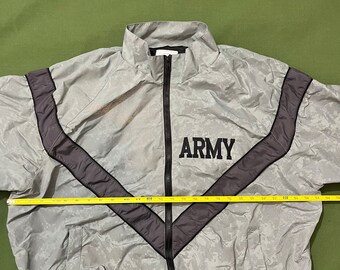 Vintage 00s Y2K US Army Military Metallic Windbreaker Jacket Large - Etsy Vintage 00s Y2K US Army Military Metallic Windbreaker Jacket Large - Etsy