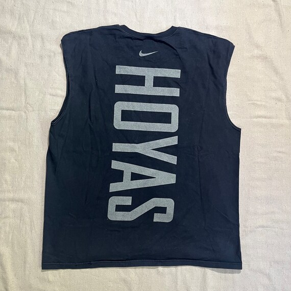 NIKE GEORGETOWN HOYAS ゲームシャツ Men's Nike Heathered Gray Georgetown Hoyas School Logo