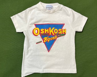 Vintage 80s/90s Kids Oshkosh B’Gosh Graphic T-Shirt White 4T